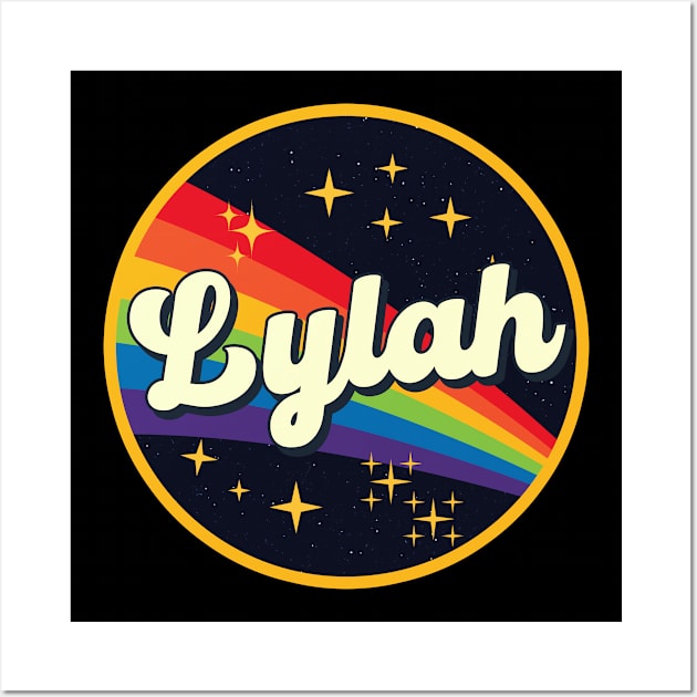 Lylah // Rainbow In Space Vintage Style Wall Art by LMW Art